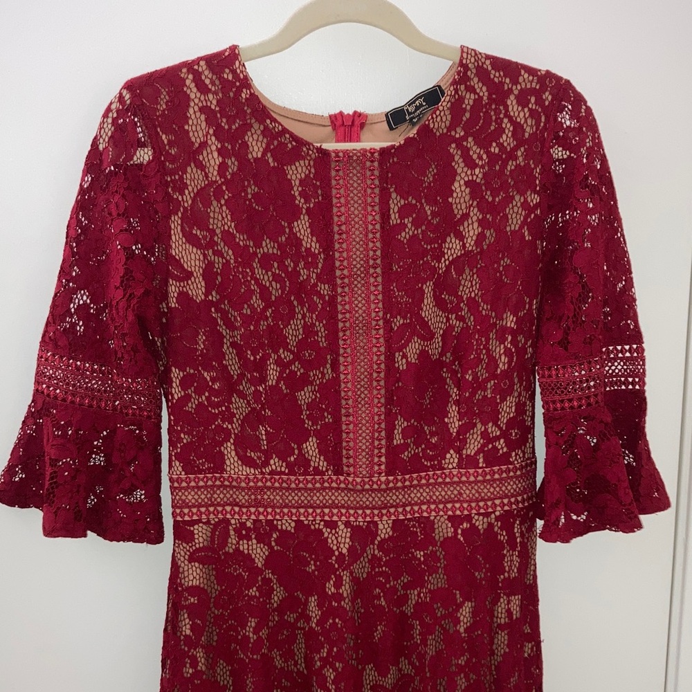 Missmay Red Lace Evening/Special Event Dress